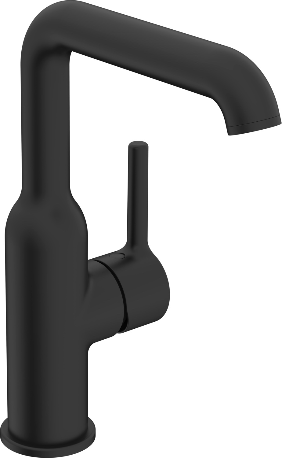 Einhand-Waschtischarmatur „Vantis Style“ Ausladung 147 mm in Matt-Schwarz Einhand-Waschtischarmatur „Vantis Style“ Ausladung 147 mm in Matt-Schwarz