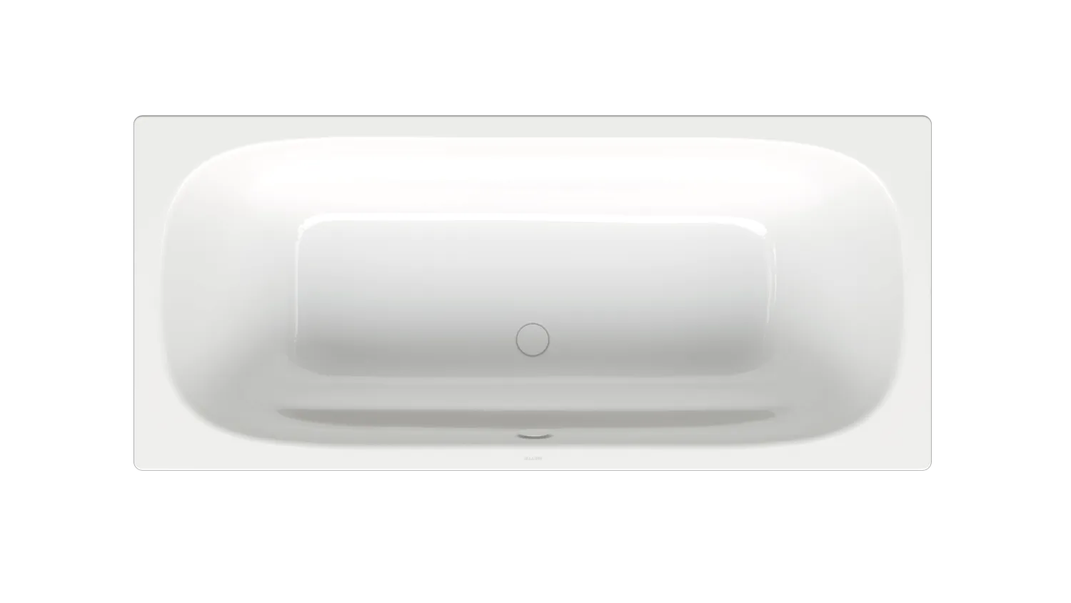 Bette Duo Badewanne, Rechteck, Weiß, 1800 x 800 mm, 30 mm Randhöhe, 2-Sitzer, glasierter Titan-Stahl