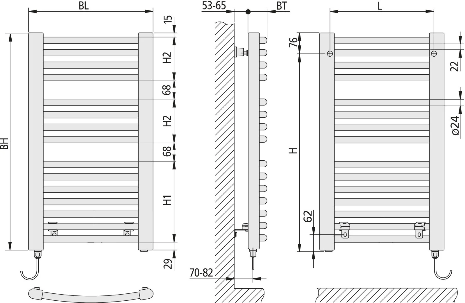 Kermi Elektroheizkörper „Basic® R-E“ 52,4 × 177 cm in Weiß Soft (RAL 9016, matt) Kermi Elektroheizkörper „Basic® R-E“ 52,4 × 177 cm in Weiß Soft (RAL 9016, matt)