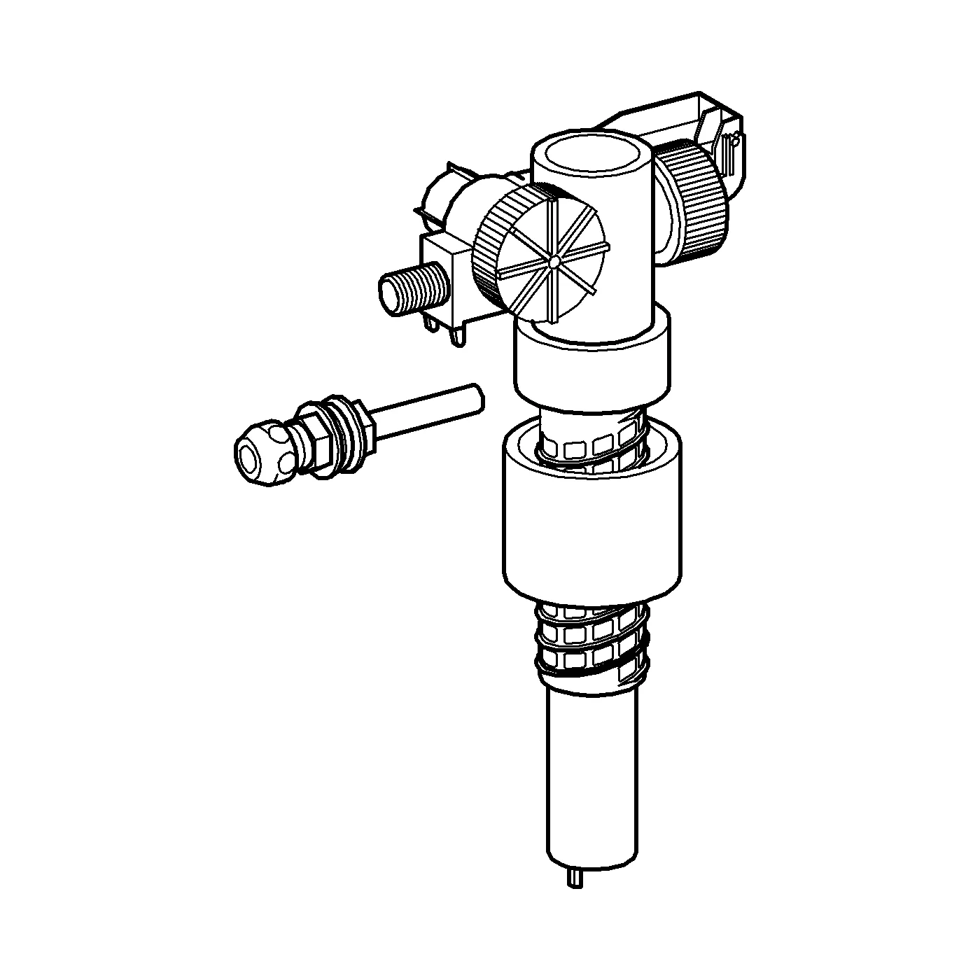 Füllventil 37092, mit Versatzausgleichsstück Füllventil 37092, mit Versatzausgleichsstück
