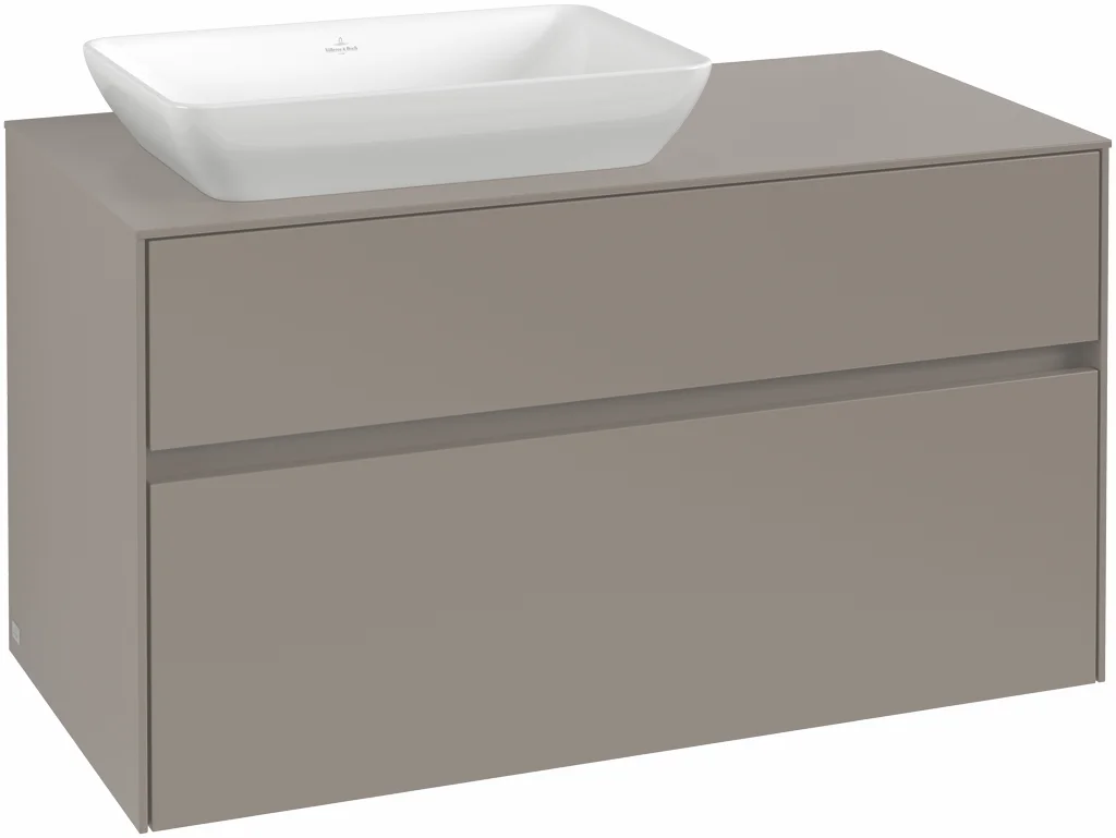 Villeroy & Boch Waschbeckenunterschrank Collaro C11000, eckig, Wine Red, 1000x548x500 mm, mit Absenkautomatik (SoftClosing), 2 Auszüge
