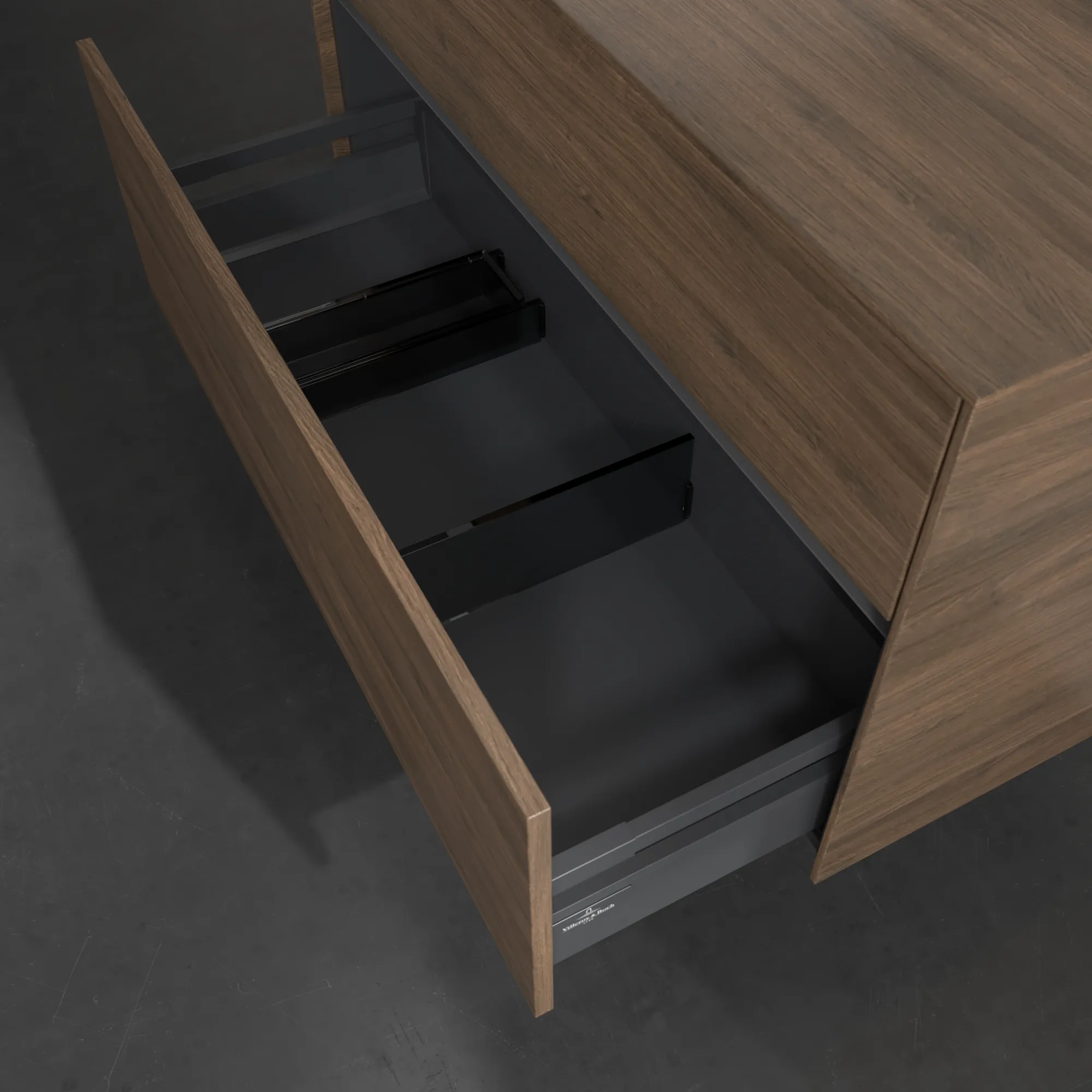 Villeroy & Boch Waschbeckenunterschrank Collaro C039B0 Arizona Oak, 1000x548x500 mm, mit Beleuchtung und SoftClosing, Eckig