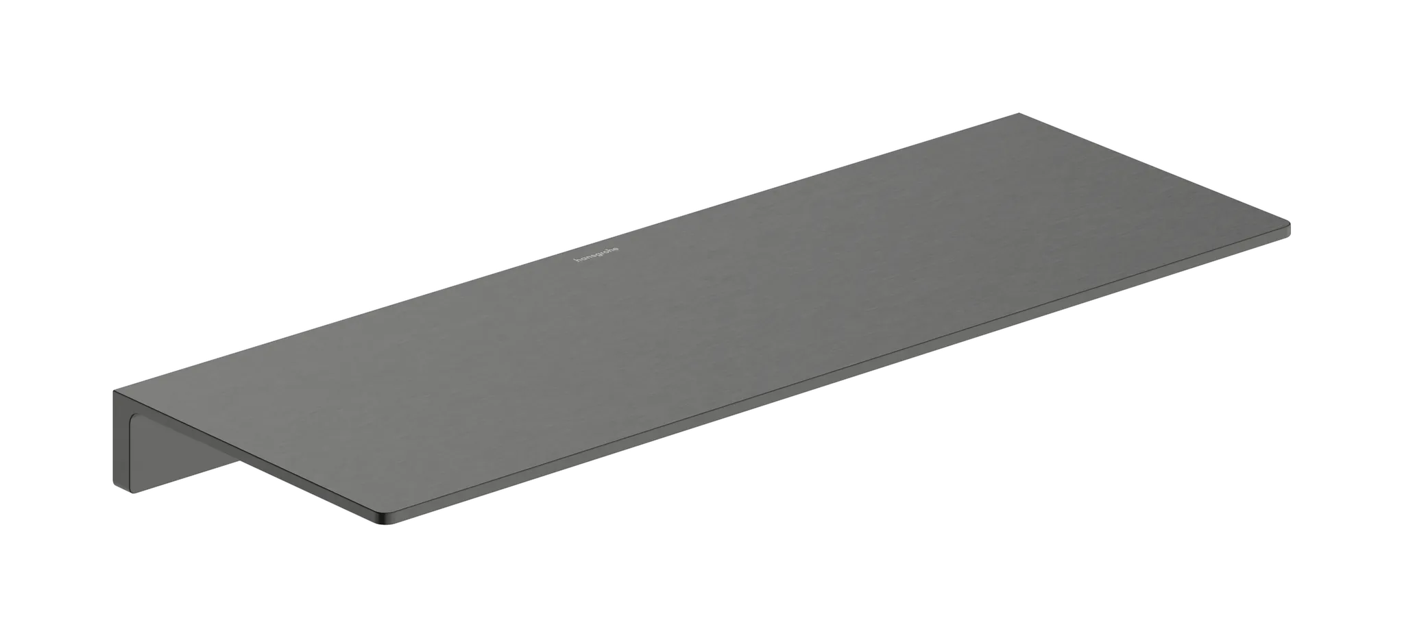 Hansgrohe AddStoris Ablage, Brushed Black Chrome, 400 mm, wandmontiert mit verdeckter Befestigung