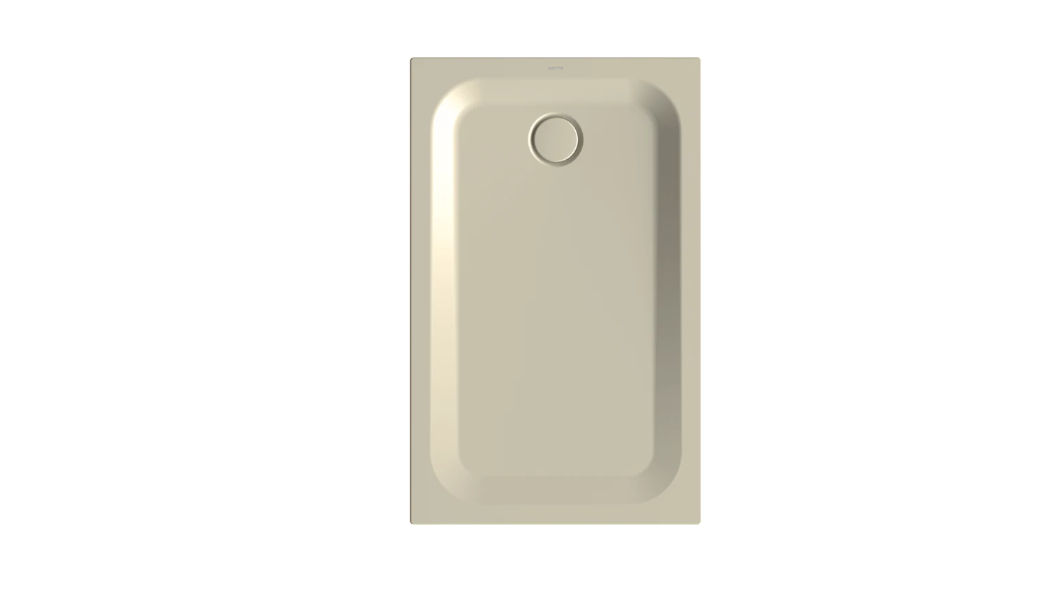 Bette rechteck Duschwanne „BetteUltra“ 1200 × 750 mm ohne Oberflächenbeschichtung, mit BetteGlasur Plus, ohne Wannenträger, in Beige