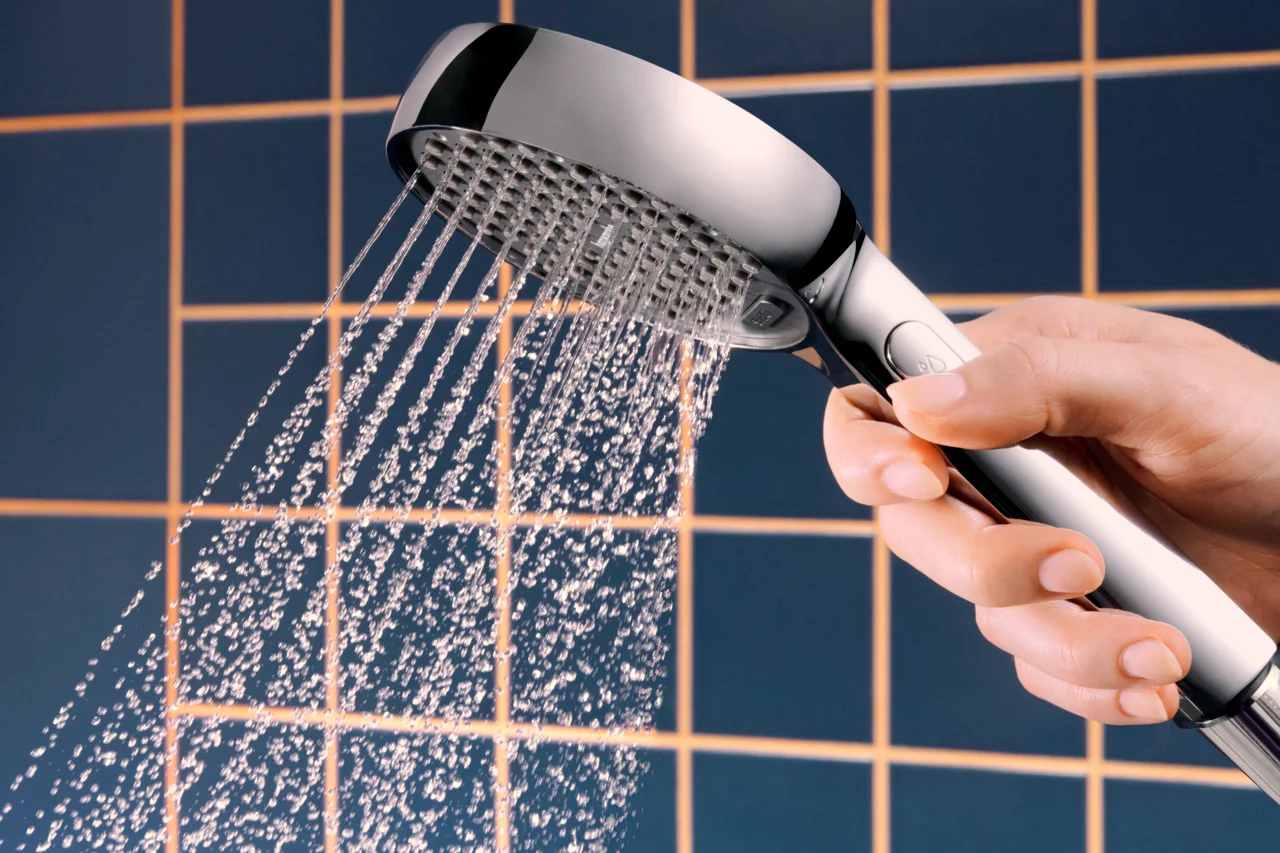 Hansgrohe Activera Select S Handbrause 95 mm, Chrom, 2jet EcoSmart+ mit Booster, Rain & ImpactRain Strahlarten, 6 l/min Durchfluss
