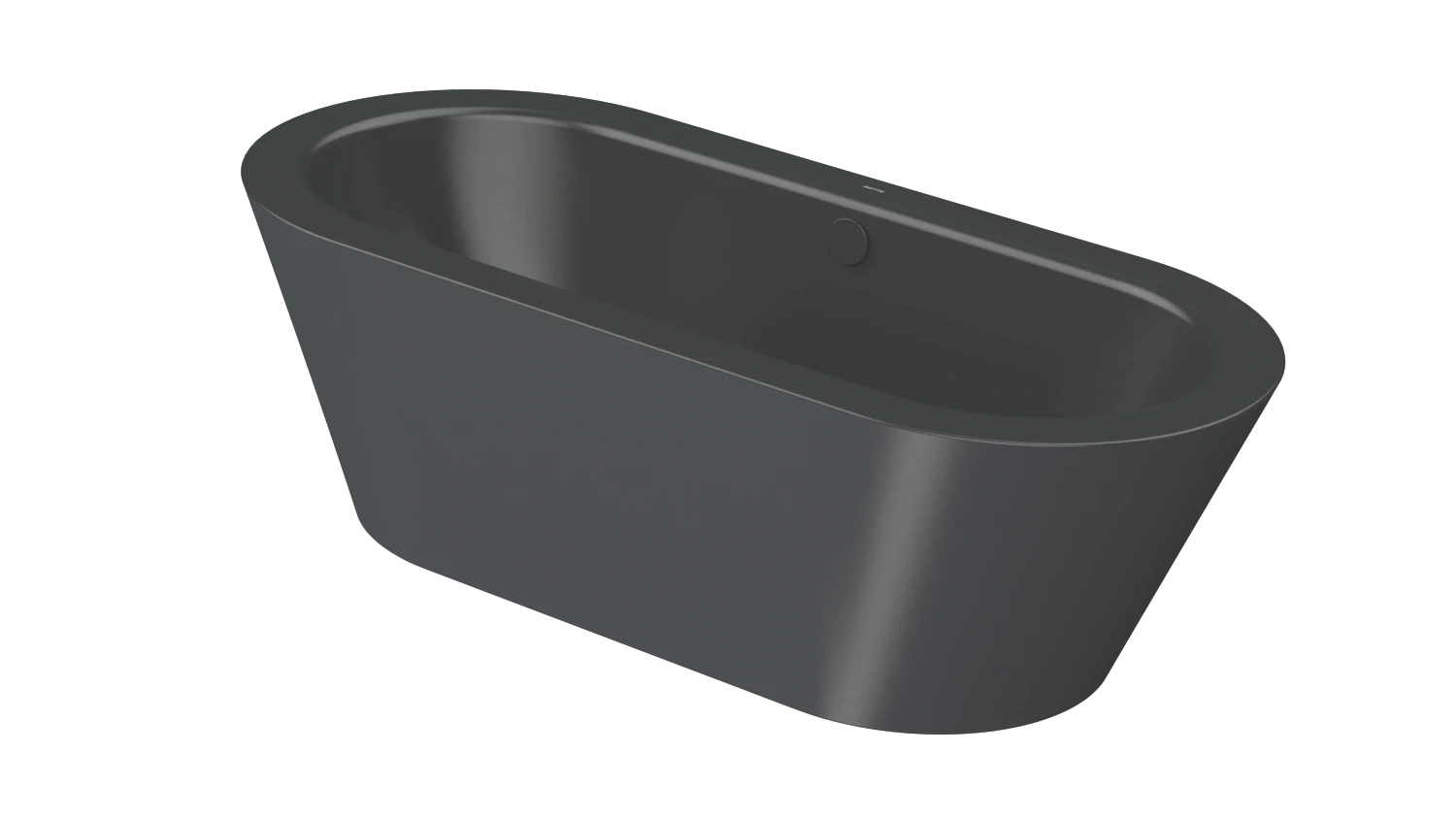 Bette oval Badewanne „BetteStarlet Oval Silhouette“ 185 × 85 cm in Ebony