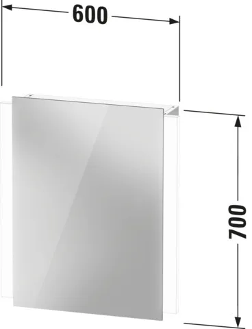 Duravit Spiegelschrank „Ketho.2“ 60 × 70 × 15,7 cm Duravit Spiegelschrank „Ketho.2“ 60 × 70 × 15,7 cm