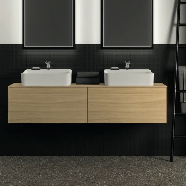 Ideal Standard Waschtischunterschrank „Conca“ 158,7 × 37 × 50,5 cm Eiche hell Furnier