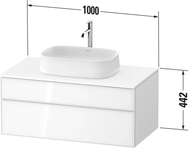 Duravit Waschtischunterschrank wandhängend „Zencha“ 100 × 44,2 × 55 cm Duravit Waschtischunterschrank wandhängend „Zencha“ 100 × 44,2 × 55 cm
