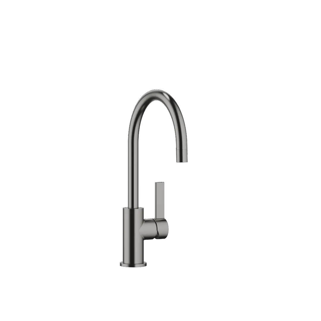 Dornbracht BAR TAP Einhebelmischer TARA ULTRA, 360° schwenkbarer Auslauf, Laminarstrahl, Ausladung 166 mm in Dark Platinum gebürstet Dornbracht BAR TAP Einhebelmischer TARA ULTRA, 360° schwenkbarer Auslauf, Laminarstrahl, Ausladung 166 mm in Dark Platinum gebürstet