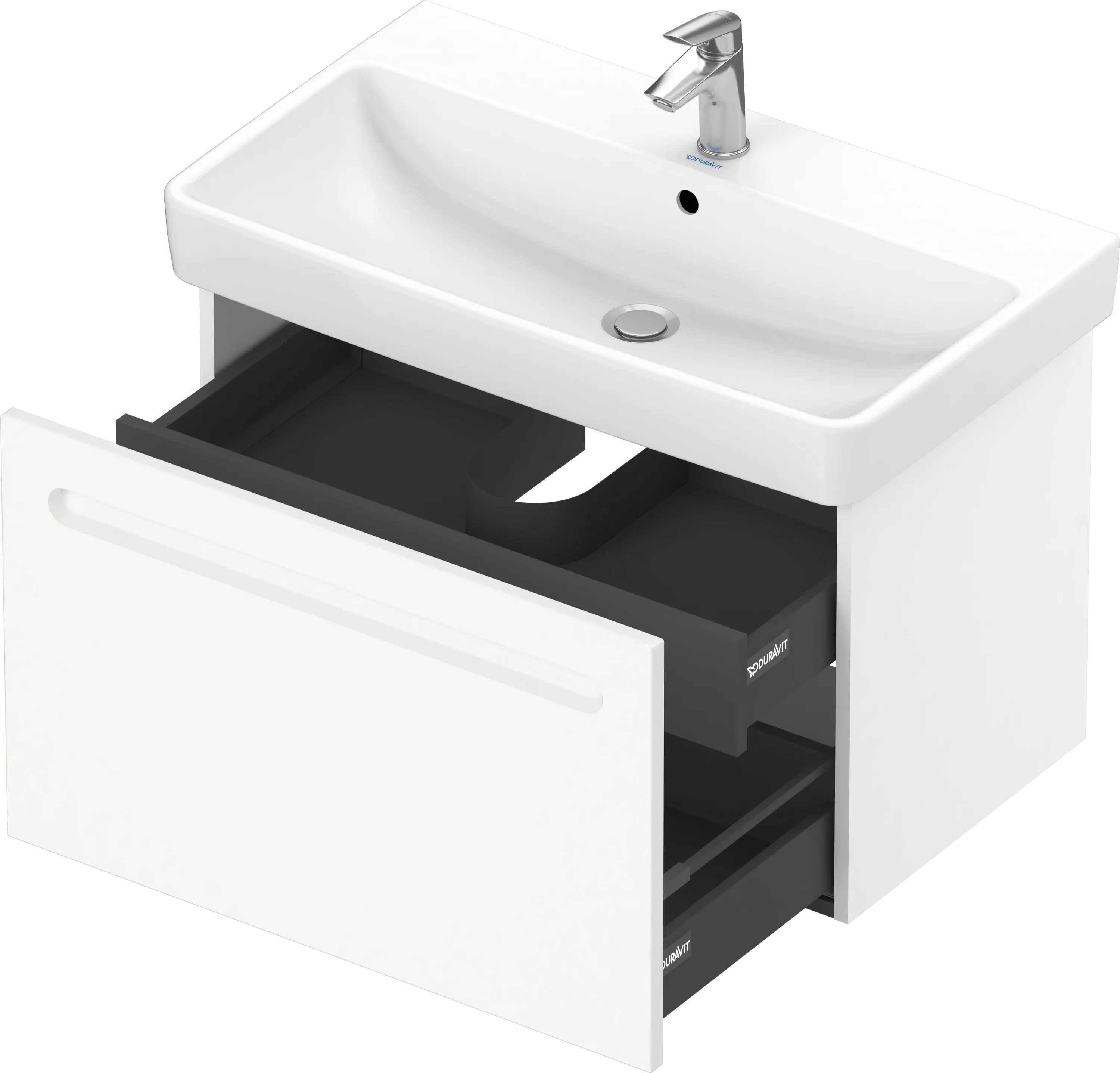 Duravit Waschtischunterschrank wandhängend „No.1“ 74 × 47,8 × 42,6 cm in Beton Matt Duravit Waschtischunterschrank wandhängend „No.1“ 74 × 47,8 × 42,6 cm in Beton Matt
