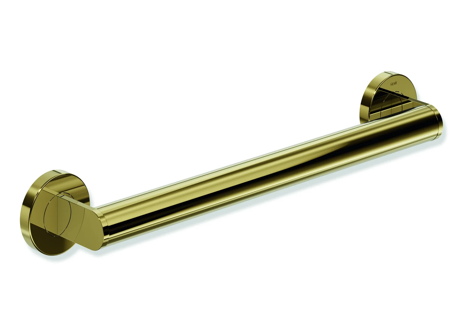 HEWI Haltegriff System 900, Edelstahl PVD gold glänzend, Achsmaß 406 mm, Tiefe 70 mm, Stangendurchmesser 32 mm