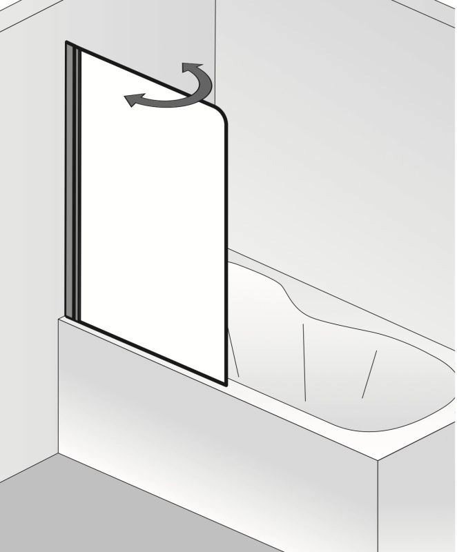 HSK gerahmte Badewannenaufsatz 1-teilig „Favorit Nova“ Glas Klar hell, Profile Alu Silber-matt, H: 1400 mm HSK gerahmte Badewannenaufsatz 1-teilig „Favorit Nova“ Glas Klar hell, Profile Alu Silber-matt, H: 1400 mm