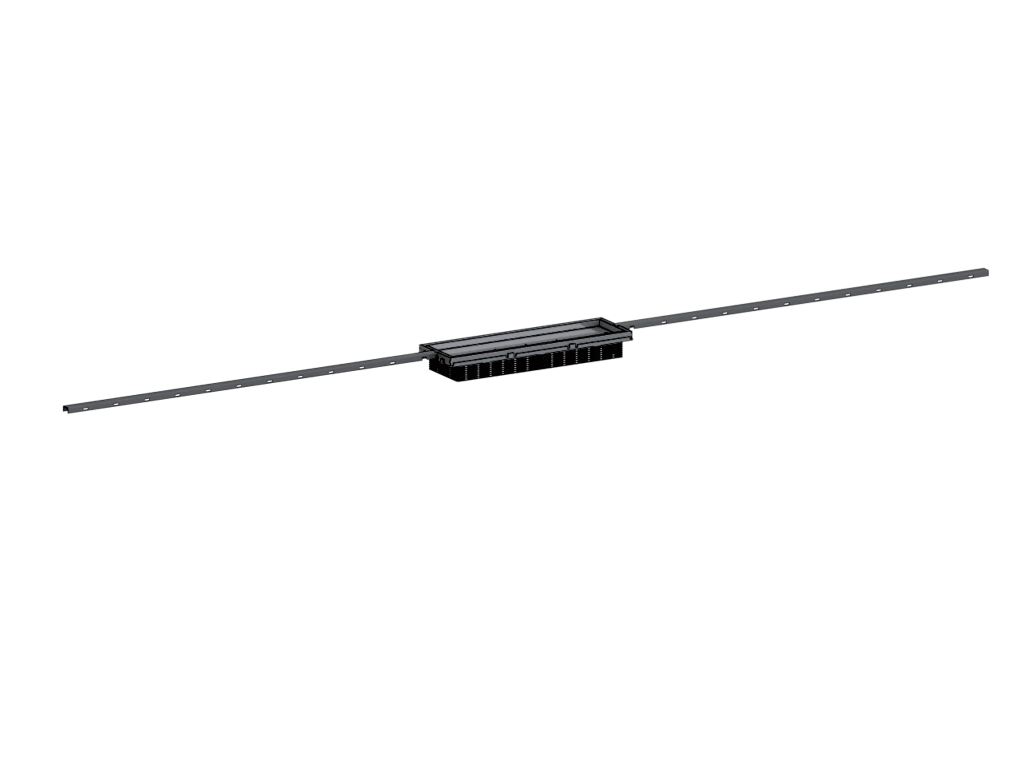 Dallmer Duschrinne CeraFloor Connect, Edelstahl matt, 800 - 1500 mm