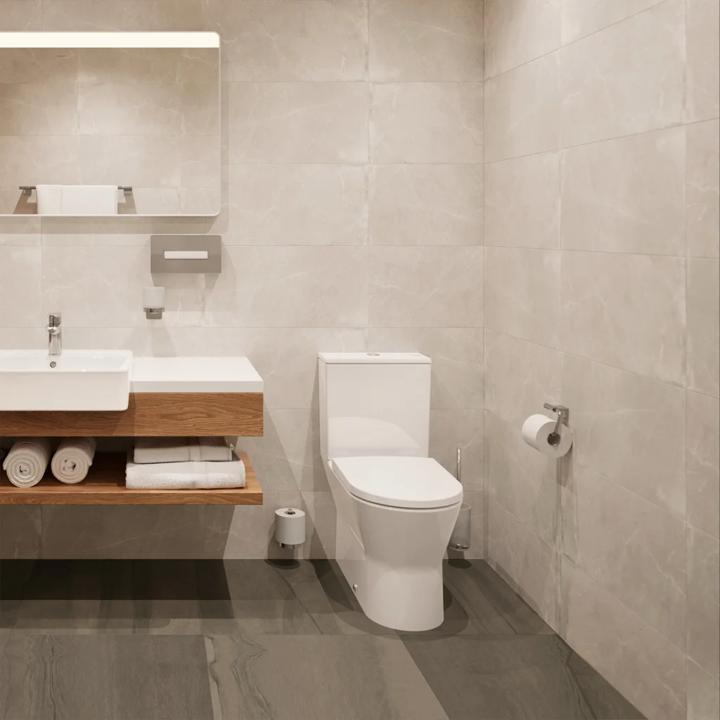 Hansgrohe Aufsatzspülkasten EluPura Original Q, weiß, Innengewinde, 5 Liter Füllmenge, Druckknopfbedienung, duale Spülung