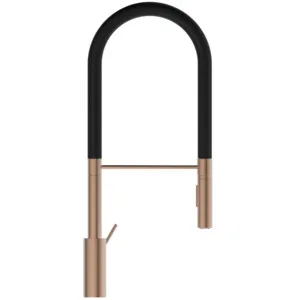 Küchenarmatur Gusto Ausladung 225mm Semi-Pro 2-Funktionsbrause Höhe 604mm Brushed Gold Küchenarmatur Gusto Ausladung 225mm Semi-Pro 2-Funktionsbrause Höhe 604mm Brushed Gold