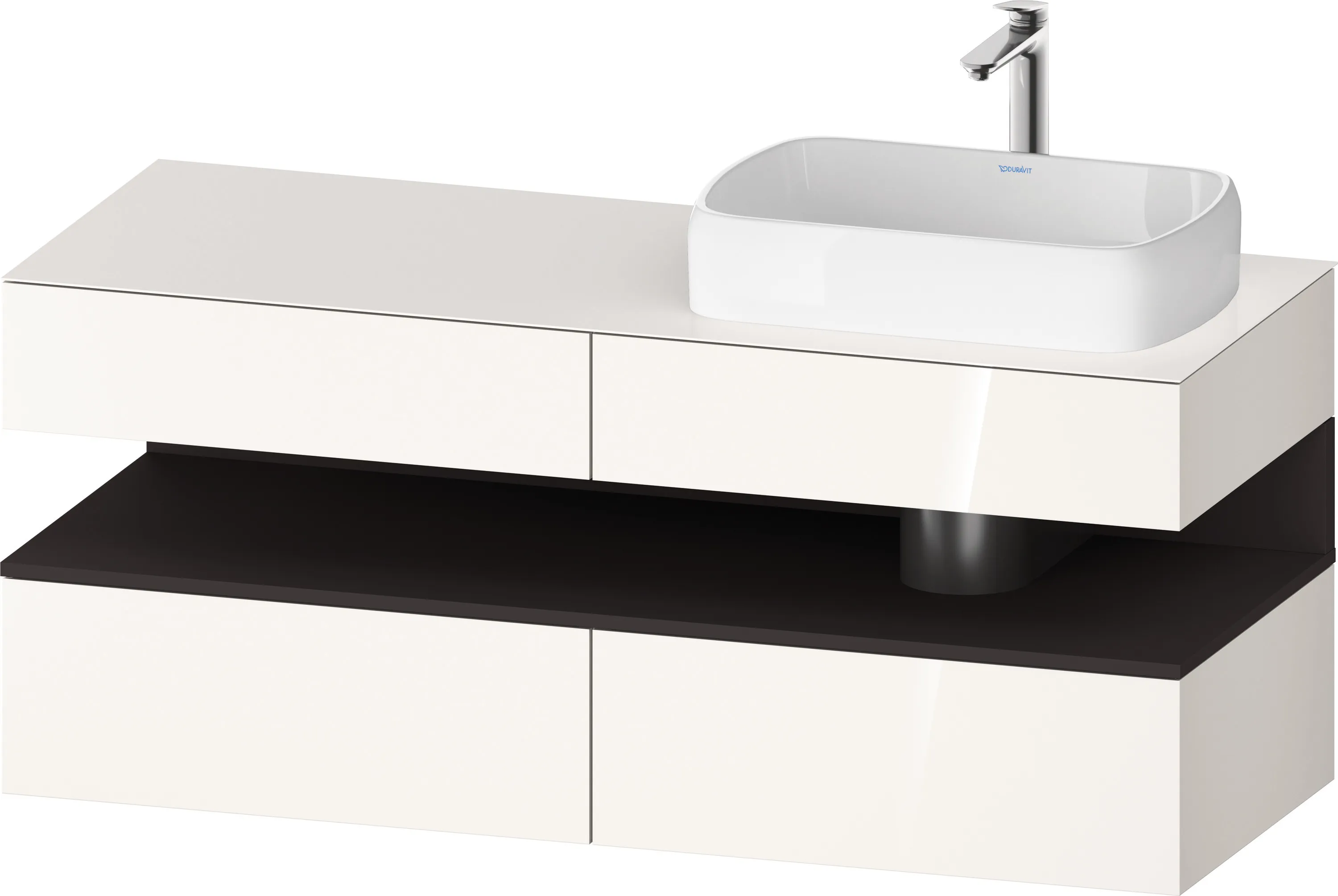 Duravit Waschtischunterschrank wandhängend „Qatego“ 140 × 60 × 55 cm
