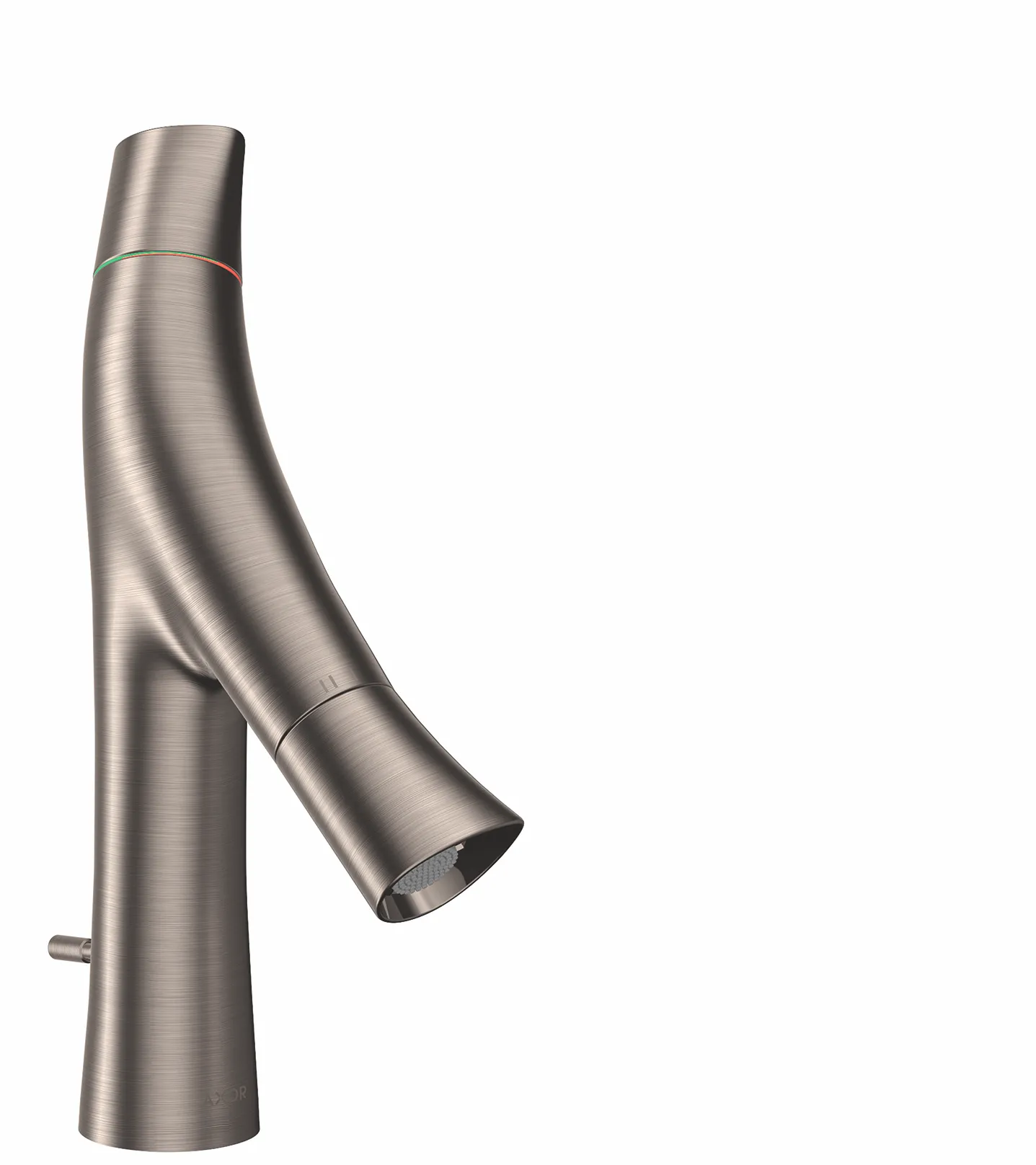 Hansgrohe AXOR Starck Organic 2-Griff Waschtischmischer 80 mit Zugstangen-Ablaufgarnitur, Edelstahl Optic Hansgrohe AXOR Starck Organic 2-Griff Waschtischmischer 80 mit Zugstangen-Ablaufgarnitur, Edelstahl Optic