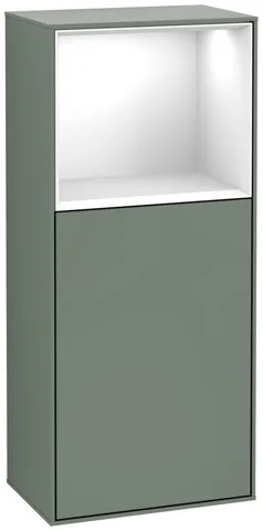 Villeroy & Boch Seitenschrank „Finion“ 41,8 × 93,6 cm 1 Tür, Anschlag links, mit Wand- und Regalelementbeleuchtung Anschlag links Villeroy & Boch Seitenschrank „Finion“ 41,8 × 93,6 cm 1 Tür, Anschlag links, mit Wand- und Regalelementbeleuchtung Anschlag links