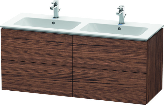 Duravit Waschtischunterschrank wandhängend „L-Cube“ 129 × 55 × 48,1 cm