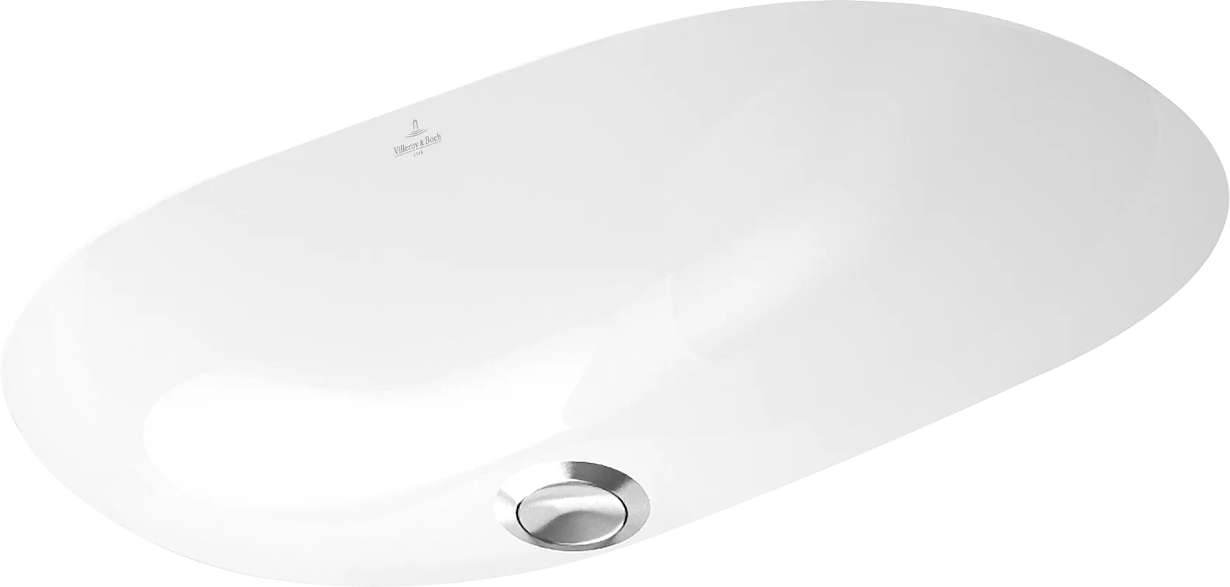 Villeroy & Boch Unterbauwaschtisch „O.novo“ 580 × 370 × 200 mm, ohne Hahnlochbohrung in Weiß Alpin Villeroy & Boch Unterbauwaschtisch „O.novo“ 580 × 370 × 200 mm, ohne Hahnlochbohrung in Weiß Alpin