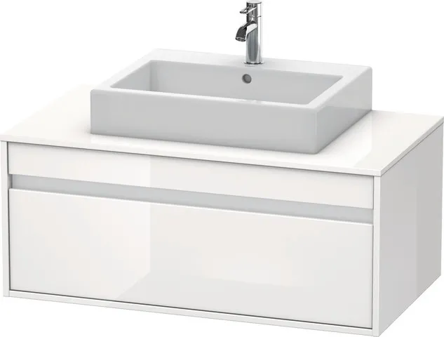 Duravit Waschtischunterschrank wandhängend „Ketho“ 100 × 42,6 × 55 cm Weiß Hochglanz Duravit Waschtischunterschrank wandhängend „Ketho“ 100 × 42,6 × 55 cm Weiß Hochglanz
