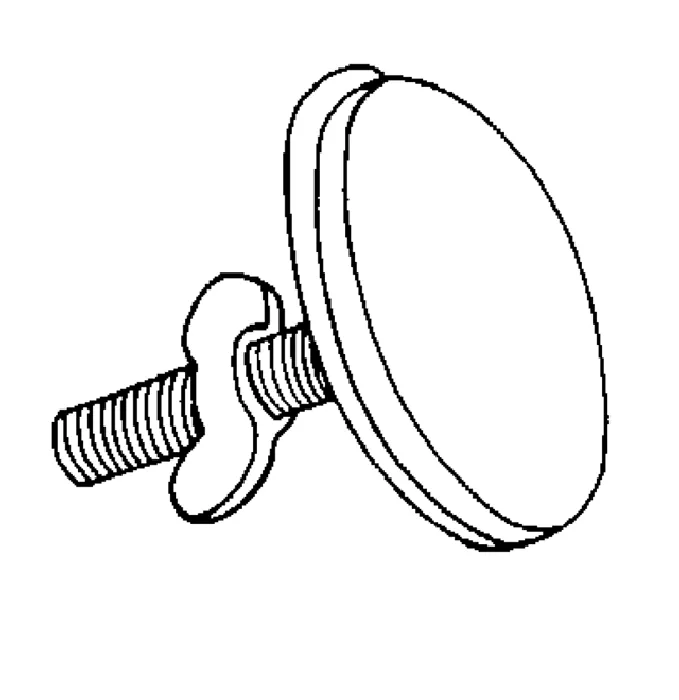 Blindstopfen 28706, Ø 40mm x 45mm, weiß