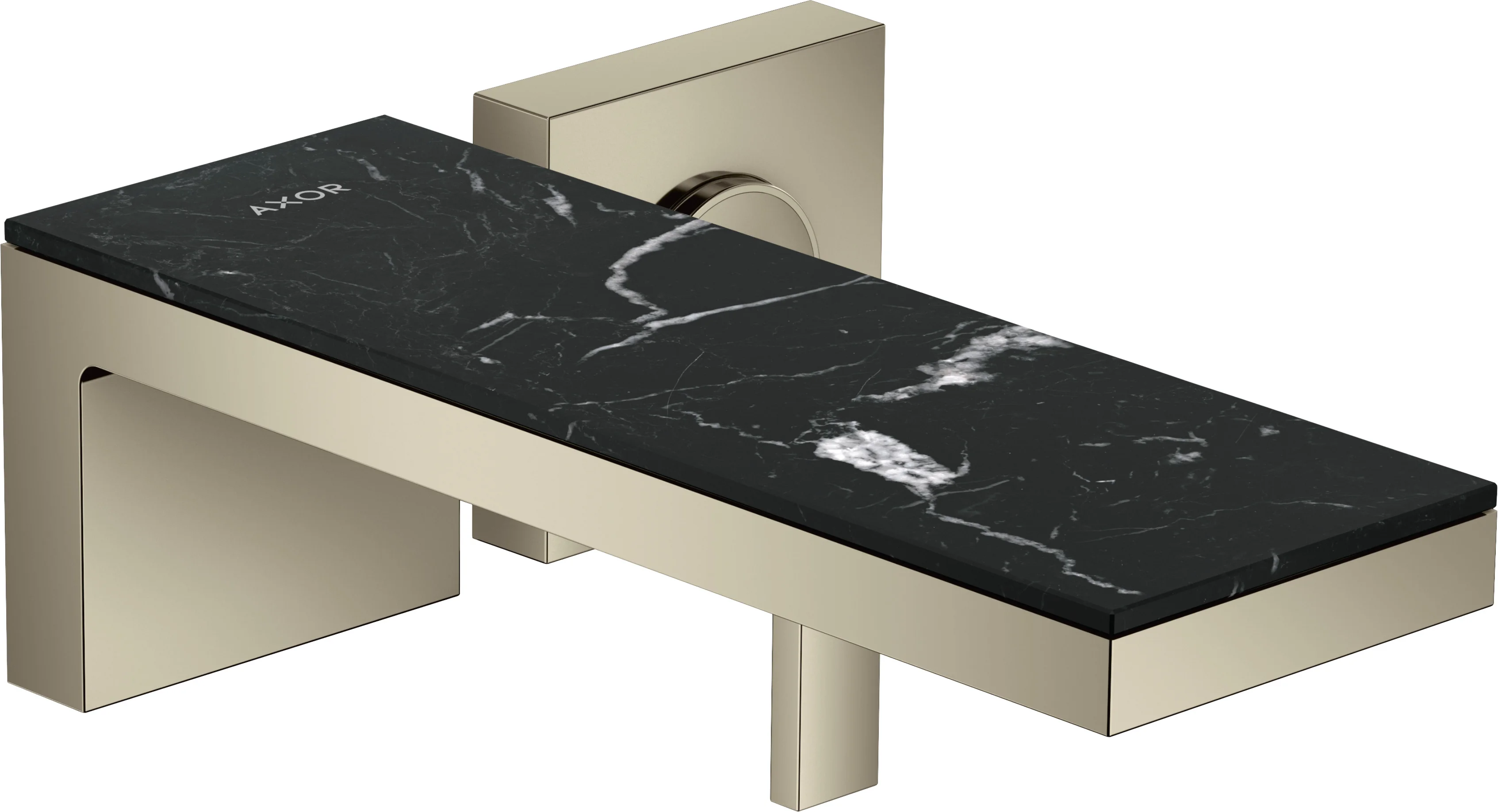 Hansgrohe AXOR MyEdition Platte 245 mm Marmor Nero Marquina abnehmbar