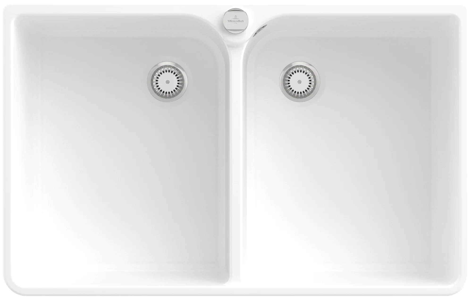 Villeroy & Boch Spülstein Doppelbecken 80 X 638002, 795 x 500 mm, Stone White CeramicPlus Villeroy & Boch Spülstein Doppelbecken 80 X 638002, 795 x 500 mm, Stone White CeramicPlus
