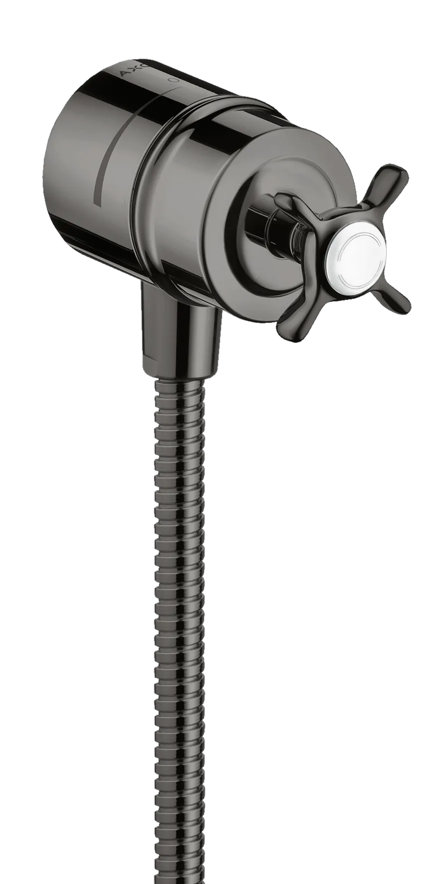 Hansgrohe AXOR Montreux Wandanschluss Stop Polished Black Chrome, DN15