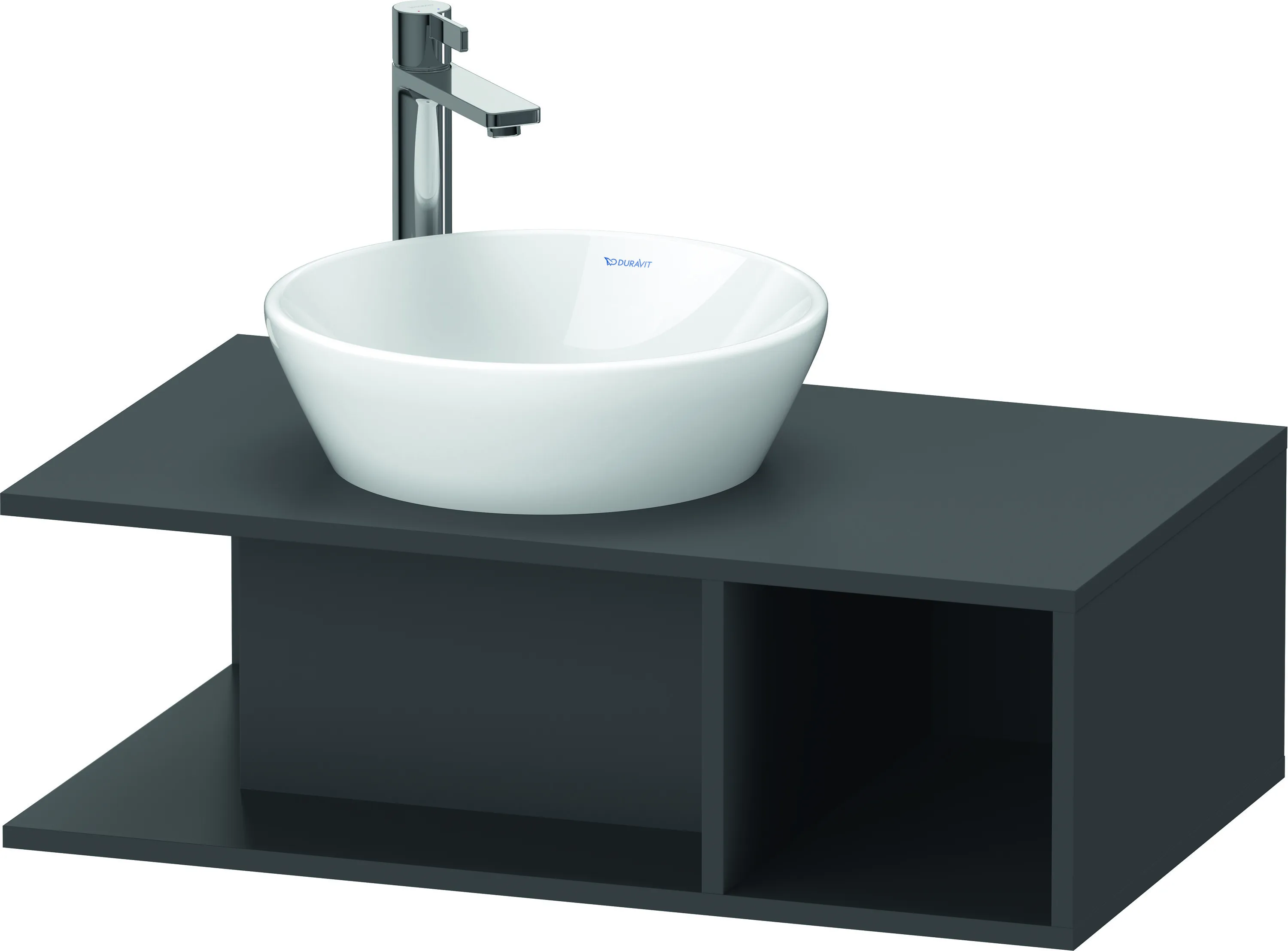 Duravit Waschtischunterschrank wandhängend „D-Neo“ 80 × 26 × 48 cm Graphit Matt Duravit Waschtischunterschrank wandhängend „D-Neo“ 80 × 26 × 48 cm Graphit Matt