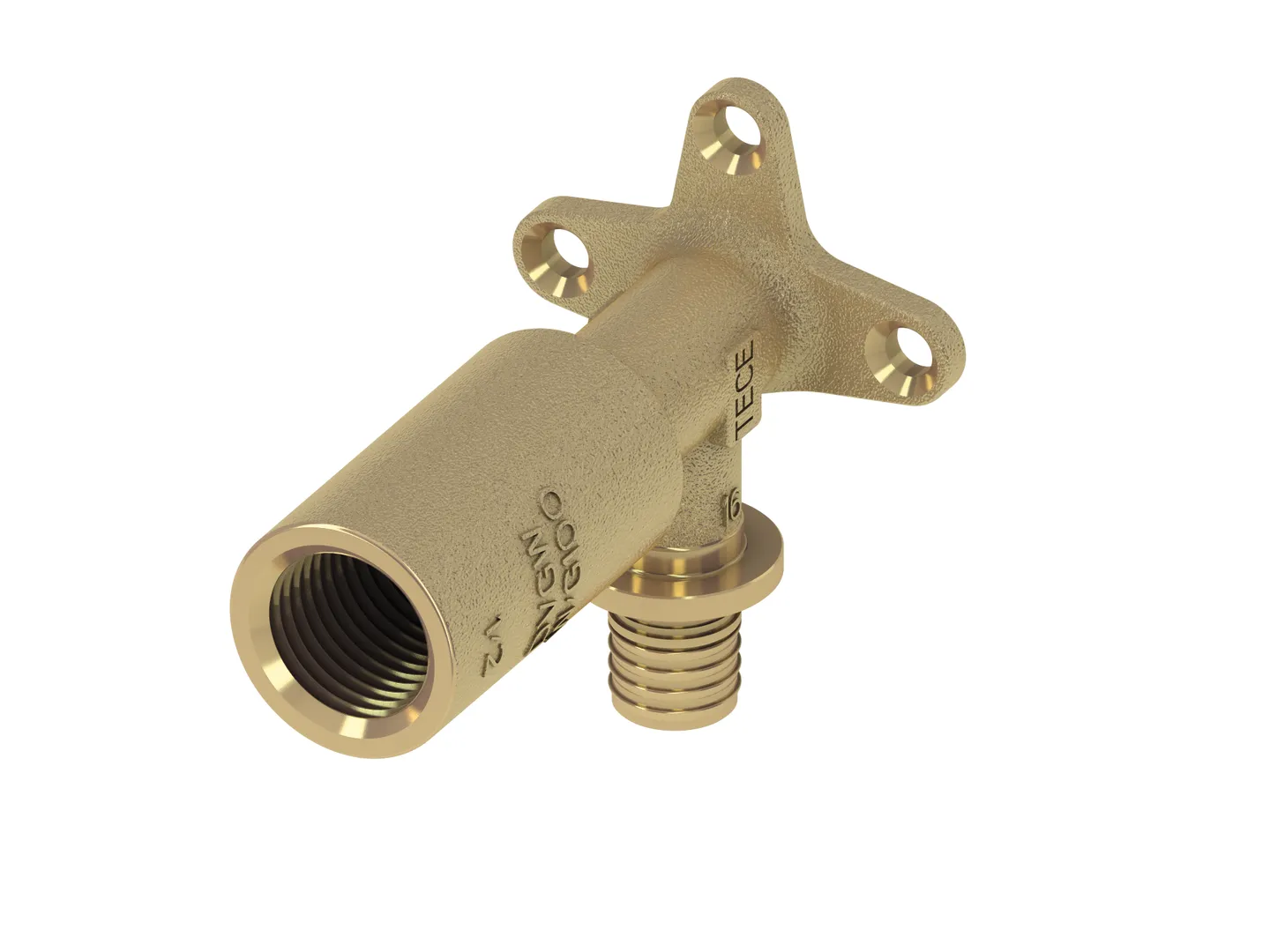 TECEflex Wandscheibe lang Dimension 16 × 1/2″, Siliziumbronze TECEflex Wandscheibe lang Dimension 16 × 1/2″, Siliziumbronze