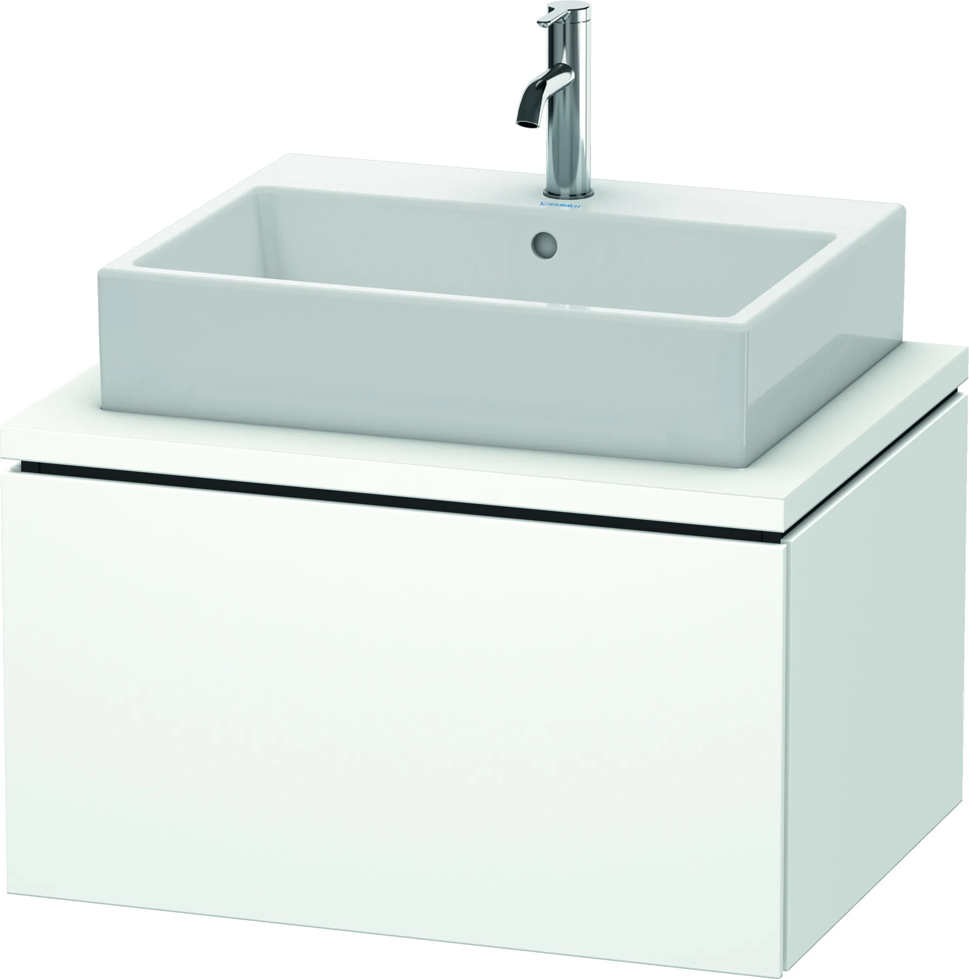 Duravit Waschtischunterschrank wandhängend „L-Cube“ 72 × 40 × 54,7 cm Weiß Matt