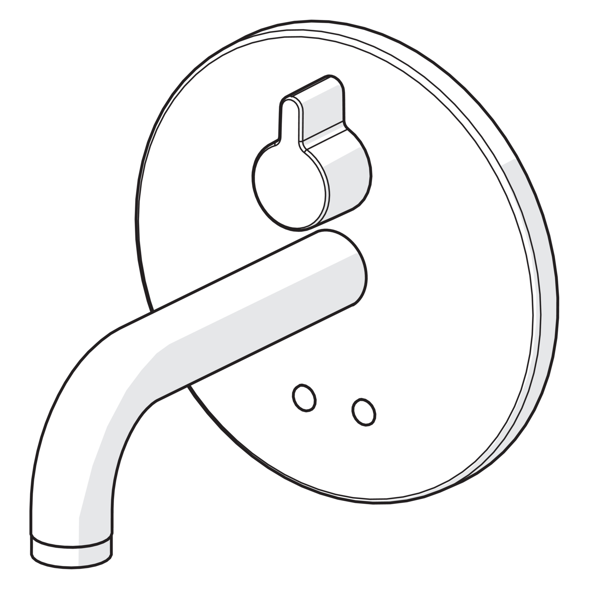 HansaELECTRA Waschtischarmatur Hansaelectra FM-Set f. WT-Batt. 8181 Rosette rund 3V, BT Ausl. 170mm Chrom HansaELECTRA Waschtischarmatur Hansaelectra FM-Set f. WT-Batt. 8181 Rosette rund 3V, BT Ausl. 170mm Chrom