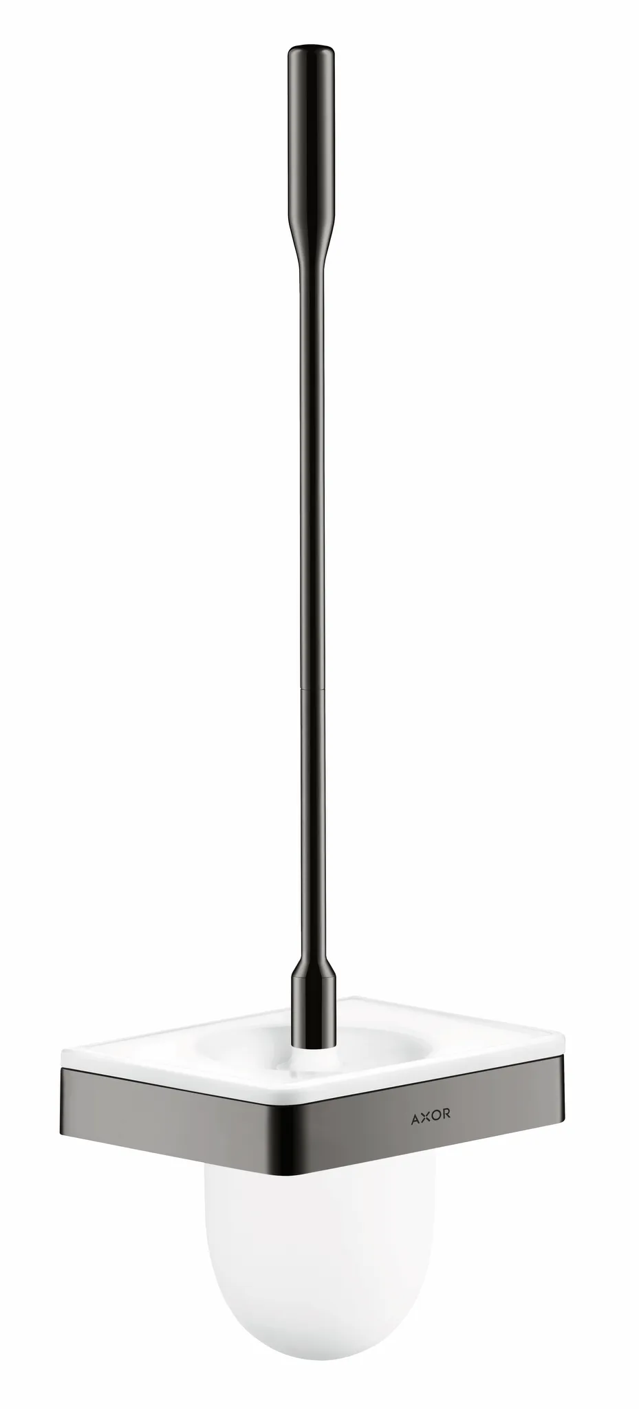 Hansgrohe AXOR Universal Softsquare Toilettenbürstenhalter Wandmontage, Polished Black Chrome