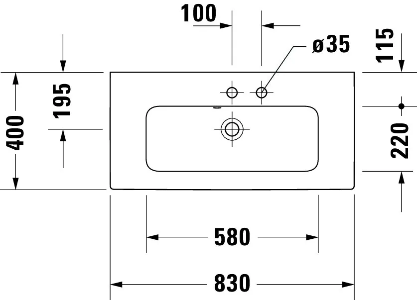 Wandwaschtisch Compact „ME by Starck“, mit Überlauf in Weiß Hochglanz Wandwaschtisch Compact „ME by Starck“, mit Überlauf in Weiß Hochglanz