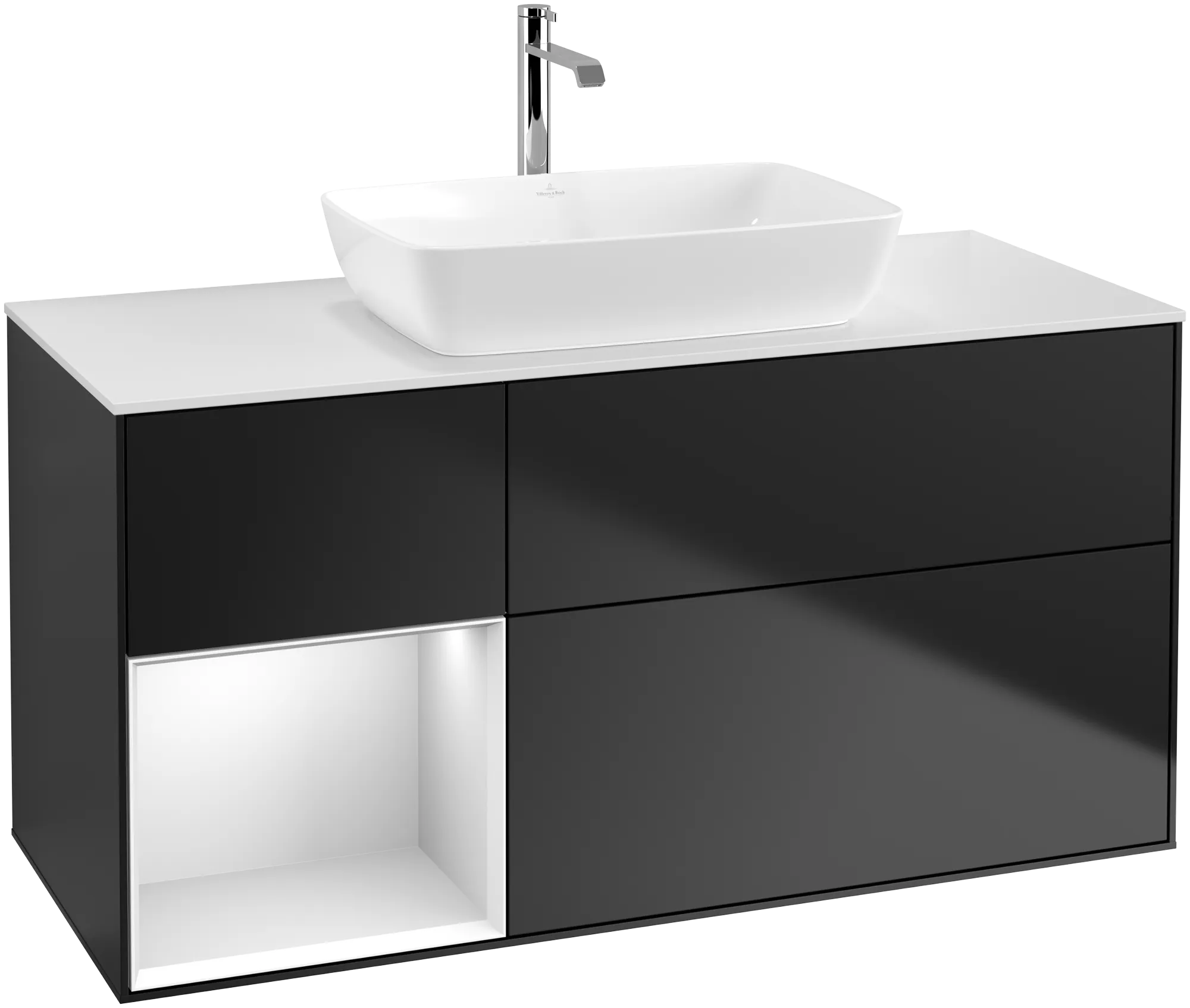 Villeroy & Boch Waschbeckenunterschrank Finion G82, 1200x603x501mm, mit Beleuchtung