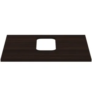 Waschtischplatte i.life B mittiger Ausschnitt für ein Wand-Waschtisch 602x507x18mm Weiß matt