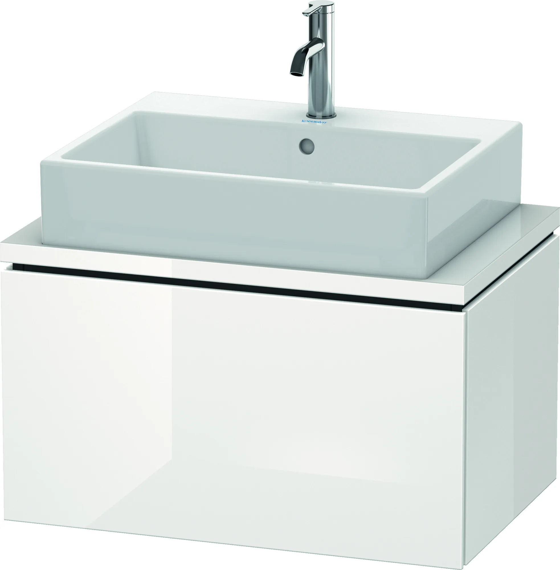 Duravit Waschtischunterschrank wandhängend „L-Cube“ 72 × 40 × 47,7 cm Weiß Hochglanz Duravit Waschtischunterschrank wandhängend „L-Cube“ 72 × 40 × 47,7 cm Weiß Hochglanz