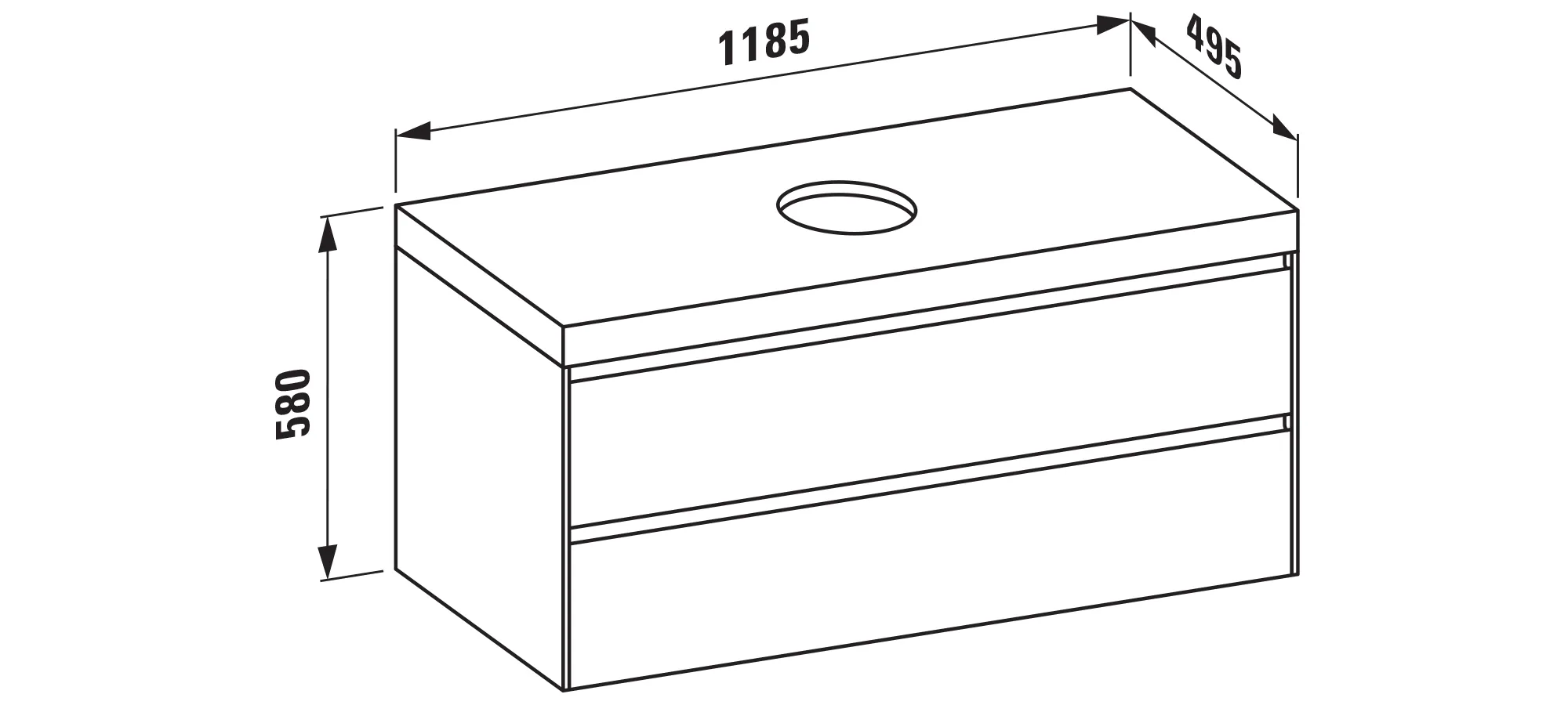 Laufen Waschtischunterbau+Waschtischplatte MODULAR SYSTEM LANI 495x1185x580, .266 verkehrsgrau Laufen Waschtischunterbau+Waschtischplatte MODULAR SYSTEM LANI 495x1185x580, .266 verkehrsgrau