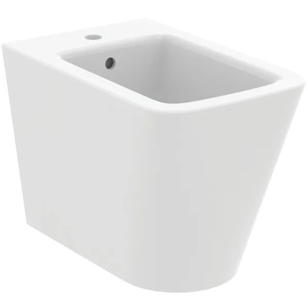 Ideal Standard Bidet „BlendCube“, Befestigung verdeckt 35,5 × 56 × 40 cm in Seidenweiß Ideal Standard Bidet „BlendCube“, Befestigung verdeckt 35,5 × 56 × 40 cm in Seidenweiß