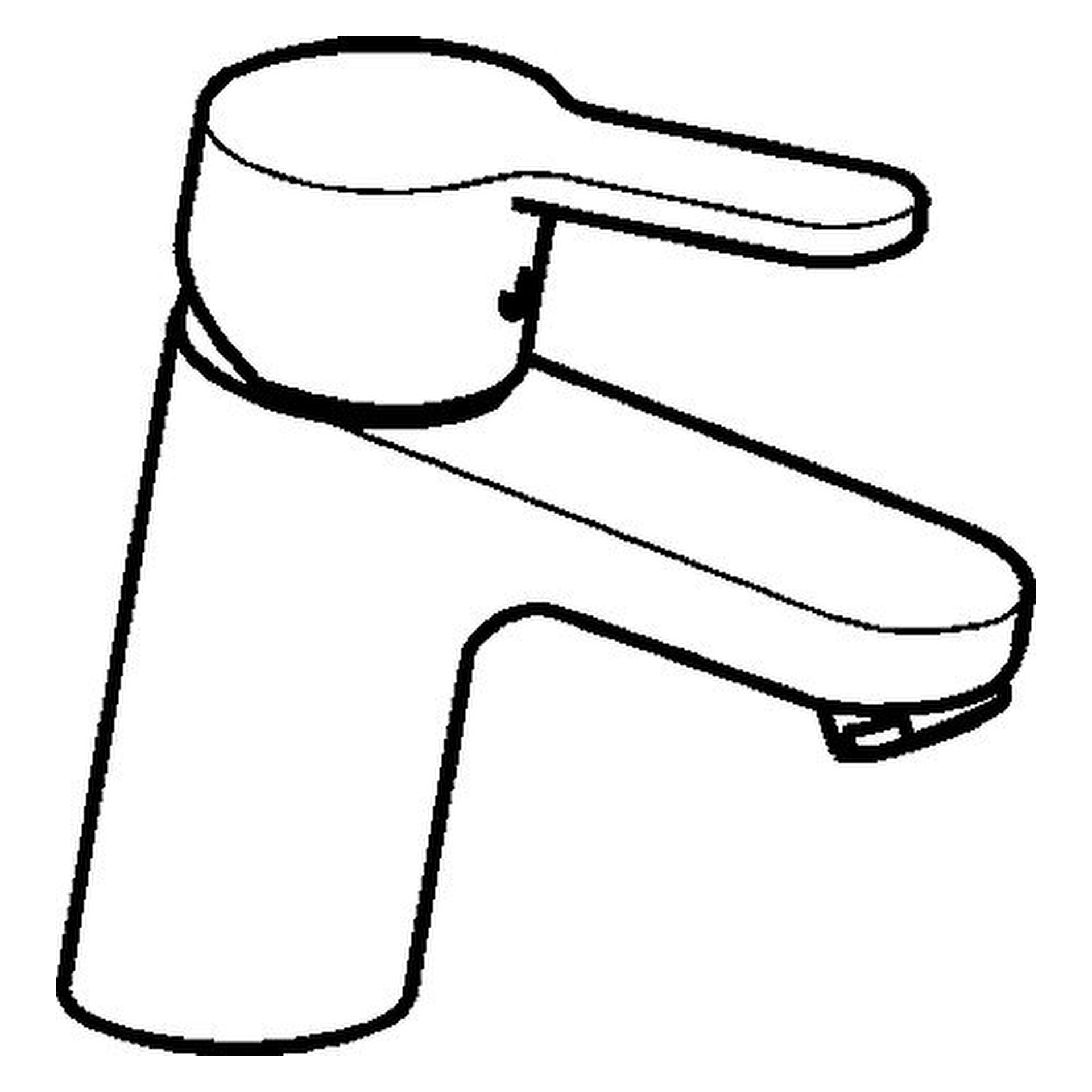 Einhand-Waschtischarmatur „Primo“ Ausladung 107 mm in Chrom Einhand-Waschtischarmatur „Primo“ Ausladung 107 mm in Chrom