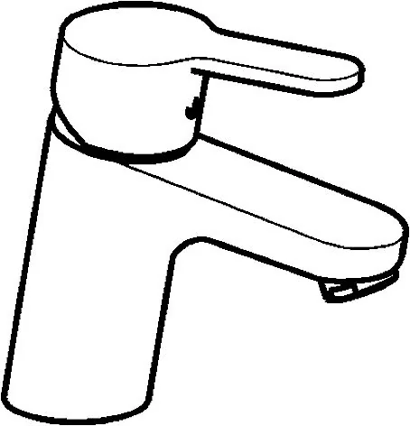 HansaPRIMO Waschtischarmatur HansaPRIMO 4942 Ausladung 107 mm DN15 Chrom