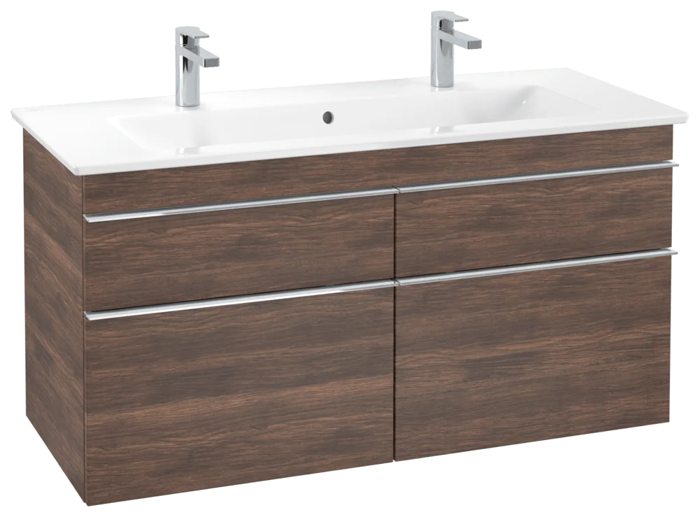 Villeroy & Boch Waschbeckenunterschrank Venticello, Arizona Oak, 1.153 x 590 x 502 mm, Eckig, SoftClosing, 4 Auszüge
