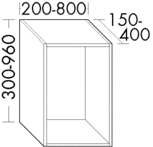 burgbad Hängeschrank „Sys30“ 960 × 750 mm in Frassino Dekor Cappuccino
