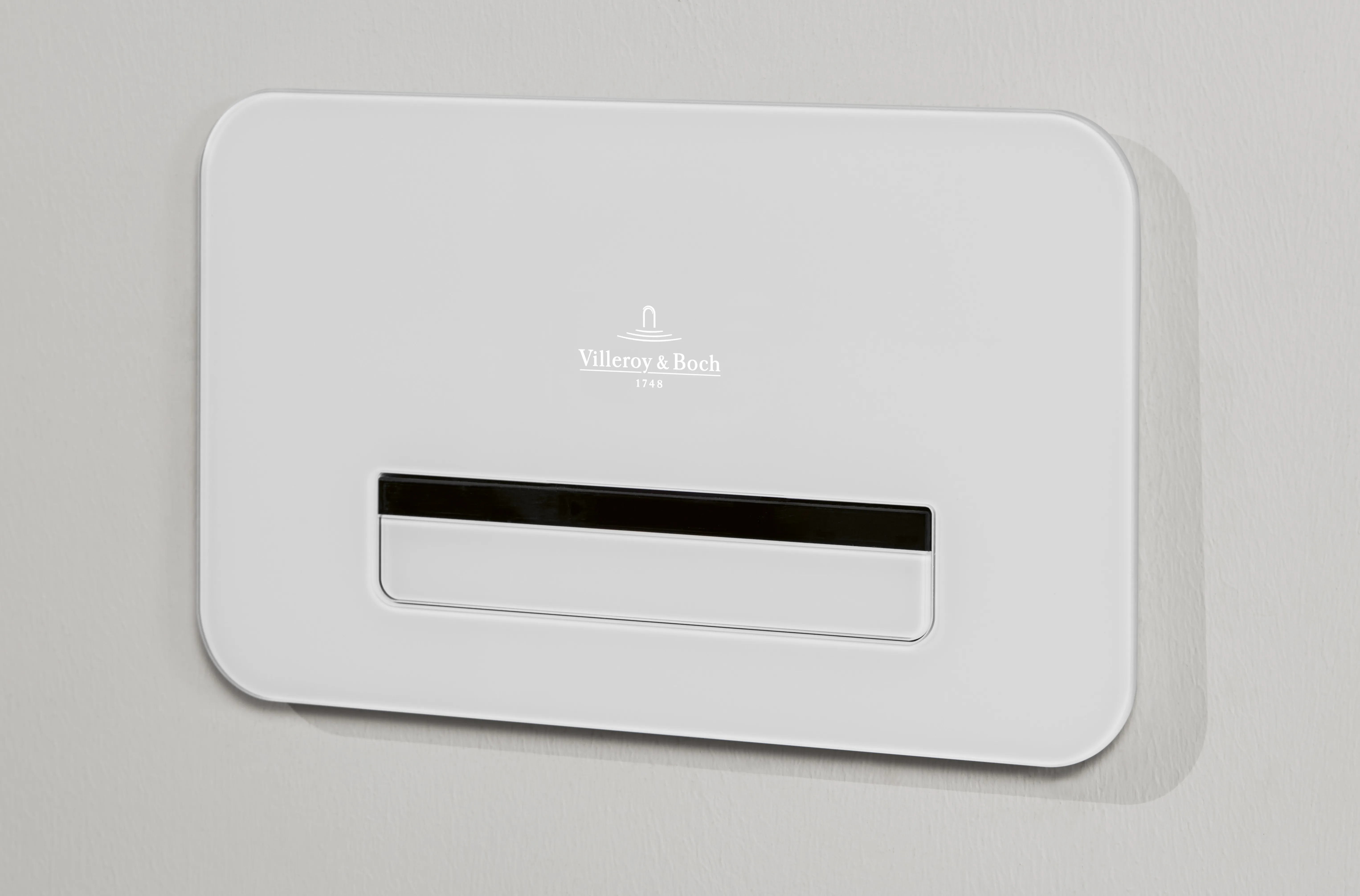 WC-Betätigungsplatte ViConnect Installationssysteme 922311, 269 x 161 x 13 mm, mit Beleuchtung, 2-Mengen-Spülung, Glass Glossy White WC-Betätigungsplatte ViConnect Installationssysteme 922311, 269 x 161 x 13 mm, mit Beleuchtung, 2-Mengen-Spülung, Glass Glossy White