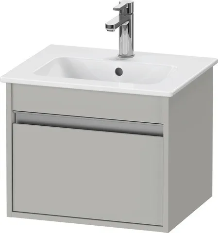 Duravit Waschtischunterschrank wandhängend „Ketho“ 50 × 41 × 41,2 cm Betongrau Matt Duravit Waschtischunterschrank wandhängend „Ketho“ 50 × 41 × 41,2 cm Betongrau Matt