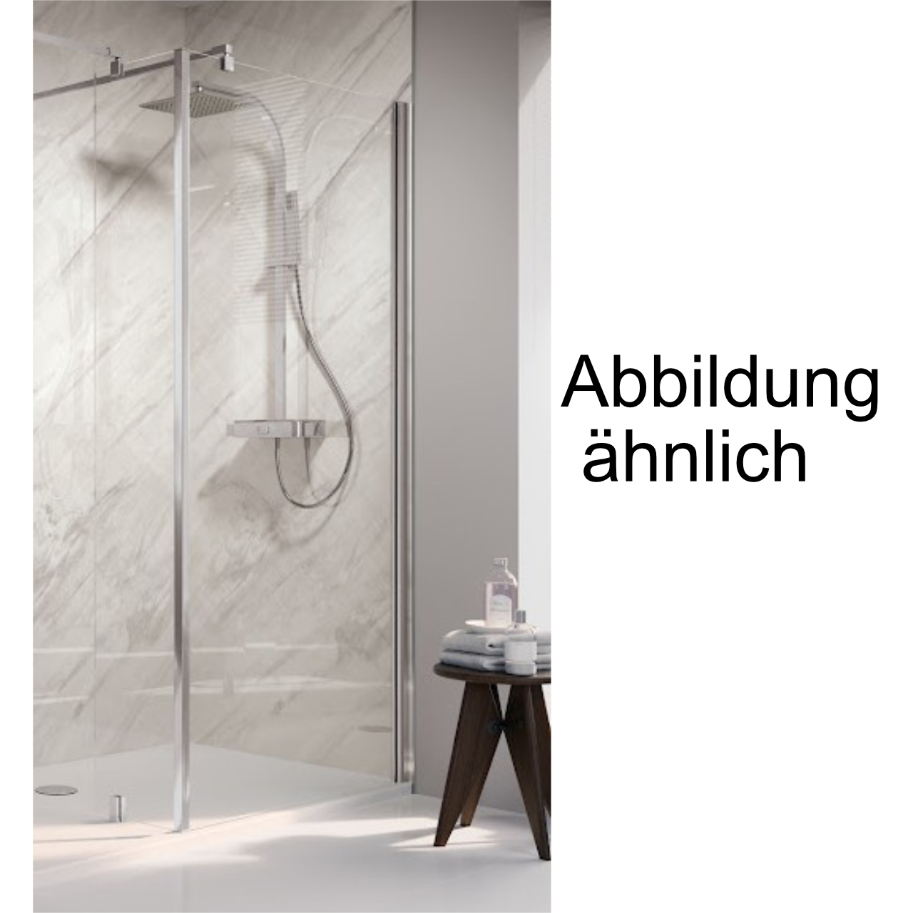HSK Duschabtrennung Walk-In Frontelement mit beweglichem Seitenteil „Atelier“ Walk in Glas Carré, H: 2000 mm HSK Duschabtrennung Walk-In Frontelement mit beweglichem Seitenteil „Atelier“ Walk in Glas Carré, H: 2000 mm