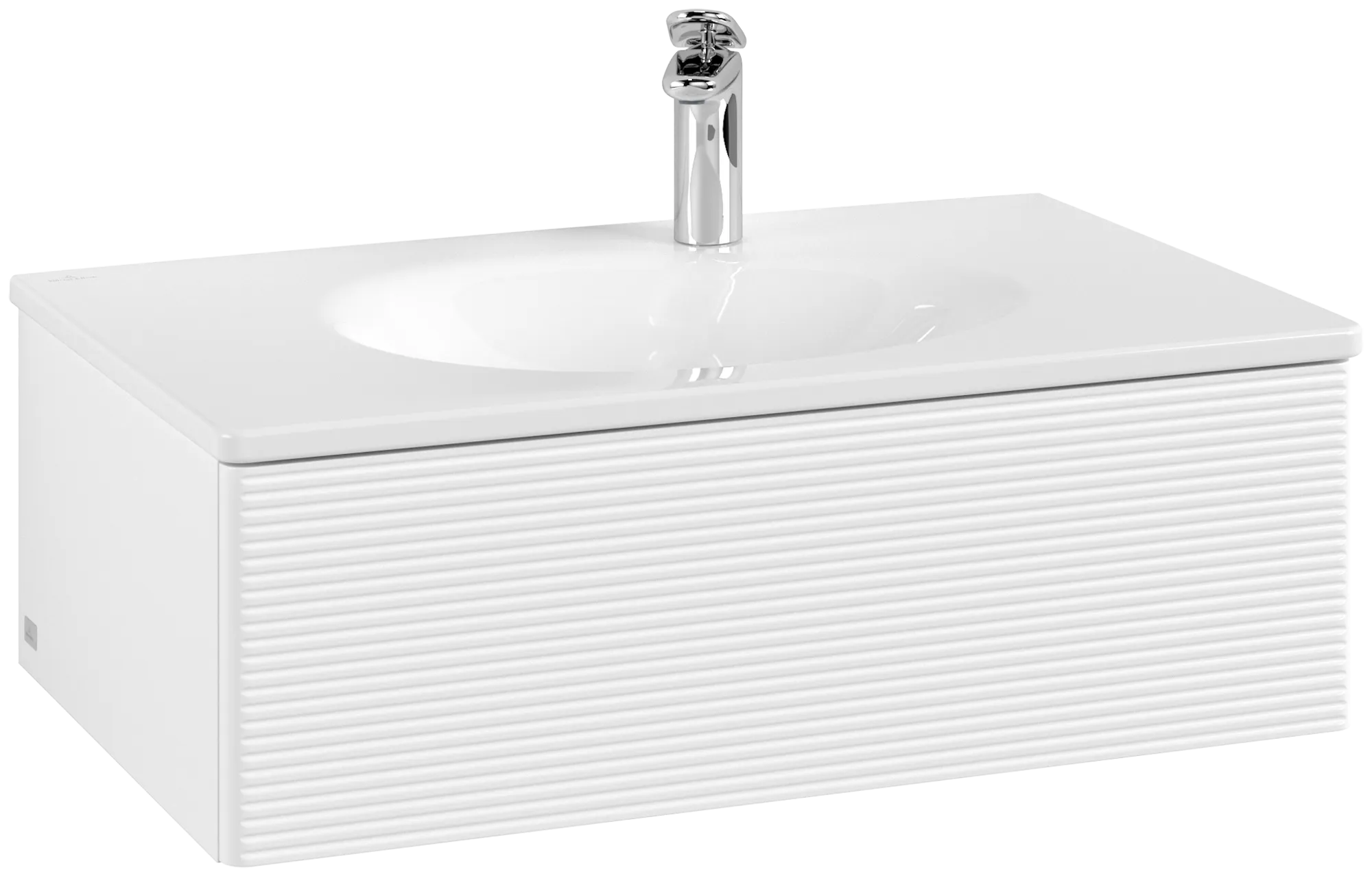 Villeroy & Boch Waschbeckenunterschrank Antao K01, 788x256x496mm, White Matt Lacquer, mit SoftClosing und Push-to-open Funktion Villeroy & Boch Waschbeckenunterschrank Antao K01, 788x256x496mm, White Matt Lacquer, mit SoftClosing und Push-to-open Funktion