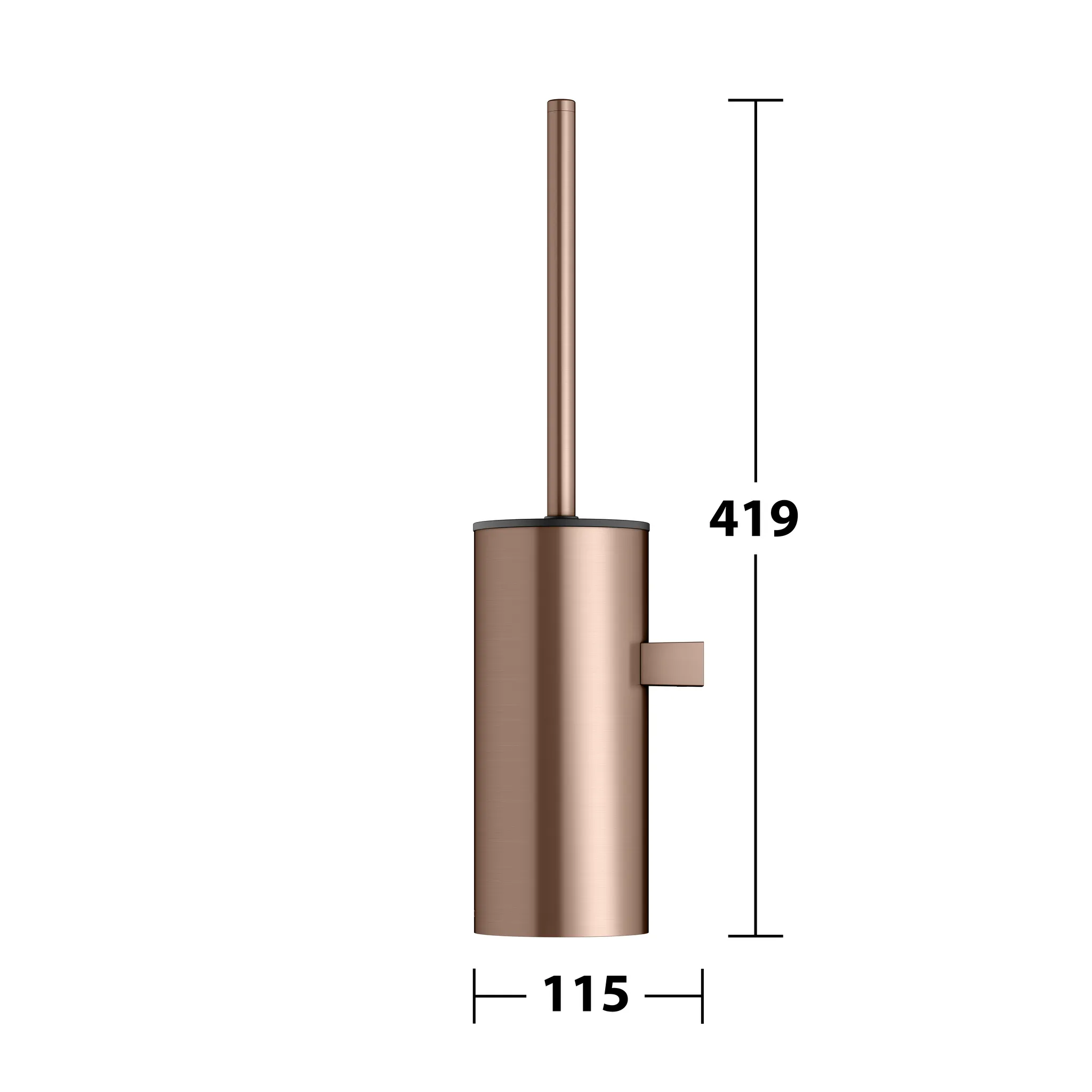 Collection Moll Toilettenbürstengarnitur Rotgold gebürstet / anthrazit Collection Moll Toilettenbürstengarnitur Rotgold gebürstet / anthrazit